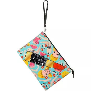 【摩達客】美國Iron Fist鐵拳搖滾大口紅巴比分屍手拿包斜背包單肩包側背包