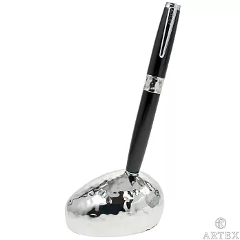 ARTEX life系列 鵝卵石筆座組 亮銀/水波紋