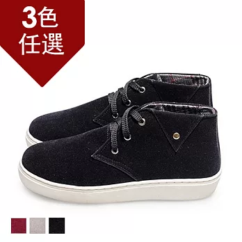 FUFA MIT 幾何高筒休閒鞋(FE37) - 共三色23.5黑