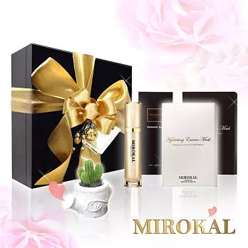 【MIROKAL米羅蔻】天然玻尿酸液 + 面膜甜蜜禮盒組 (3件組)