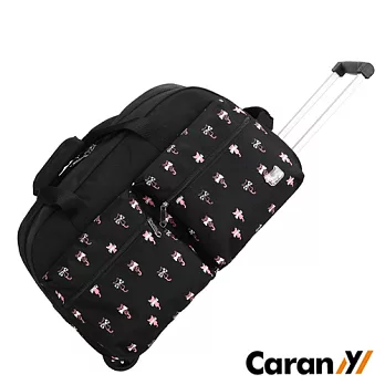CARANY 卡拉羊 時尚休閒大容量旅行拉桿包 行李包 手拎包 (黑色) 58-0012D5