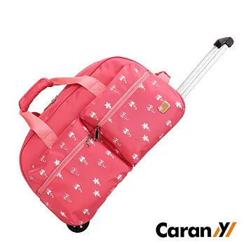 CARANY 卡拉羊 時尚休閒大容量旅行拉桿包 行李包 手拎包 (粉紅) 58-0012D6