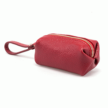 【UH】MARCO LAURENT - Ginny 輕軟牛皮零錢鑰匙小包 - 熱情紅