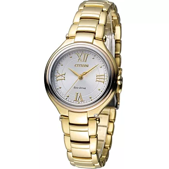 星辰 CITIZEN L系列臻美光動能時尚錶 FE2043-52A 金色