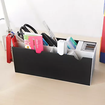 【nicegoods 好東西】小斑馬文具收納整理盒(2入不挑色)黑+白