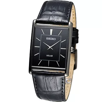 精工 SEIKO SOLAR 紳士方形時尚錶 V115-0BC0D SUP881P1