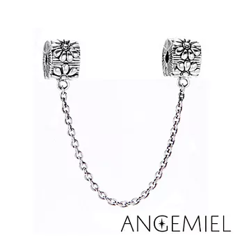 Angemiel安婕米 義大利純銀珠飾 華貴 夾扣安全鍊