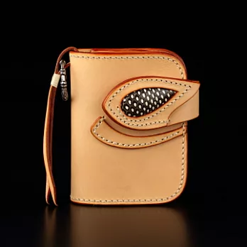 倉吉0790蛇皮植鞣革手工財布/短皮夾