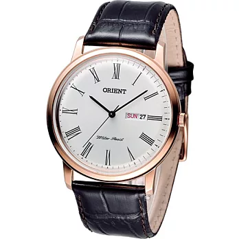 東方 ORIENT 經典羅馬都會腕錶FUG1R006R 玫瑰金色