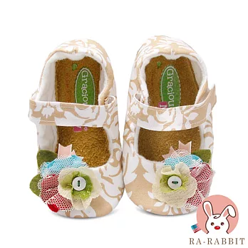 【Rarabbit 瑞瑞比】Gracious May美國手工學步鞋 花藝美公主-嘉麗優雅10無