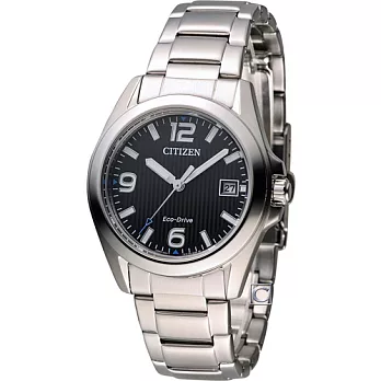 CITIZEN 星辰 光動能優雅時尚腕錶 FE6030-52E 黑