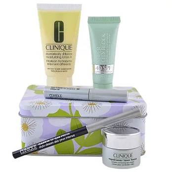 CLINIQUE 倩碧 夏日5件組鐵製禮盒