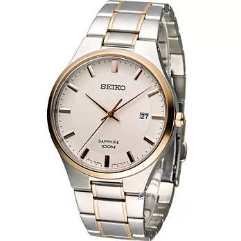 精工 SEIKO 百米防水紳士錶 7N42-0GB0K(SGEH34P1)銀色