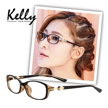 【Kelly C】超模潮流街頭風格平光眼鏡/光學眼鏡/近視眼鏡(咖啡色-2657-C5)咖啡色