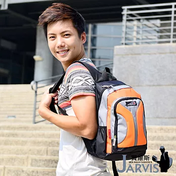 Jarvis 後背包 休閒多功能-率性-0726橘色