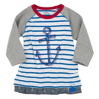 Hatley-3/4長袖T-小小海軍2 (89CM)灰