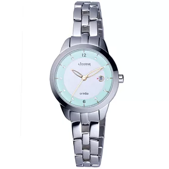 【LICORNE】恩萃Entree 小錶徑淑女時尚腕錶 (銀/水藍 LT061LWWA-N)