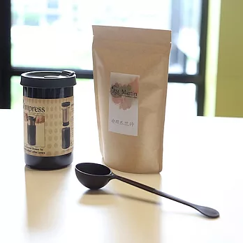 美國Impress Coffee Brewer手沖咖啡保溫杯,讓你使用時會微笑的設計(黑色+咖啡豆組合)_耶加雪夫