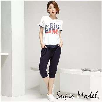 【名模衣櫃】活力繽紛套裝-白(M-XL供選擇)M白色