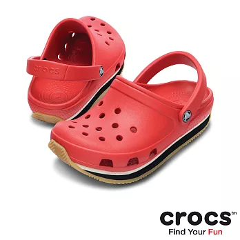 Crocs - 童 - 小復刻克駱格 -23.5紅/黑色