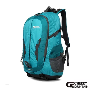 CherryMountain櫻桃峰 30L 輕量透氣 防水登山雙肩後背包多隔層 (藍綠) 68-084