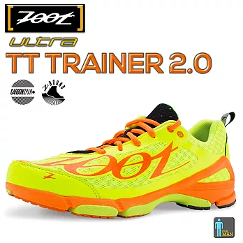 2015新品上市ZOOT 極速火箭 訓練型 肌能跑鞋(男)7亮黃/酷橘