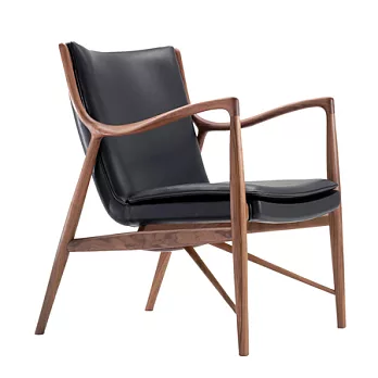 Model 45 Chair(胡桃木/Prolence 461黑皮革)