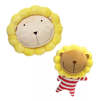 LIONBABY-奶油獅抱枕喇叭 + 奶油獅活動玩偶