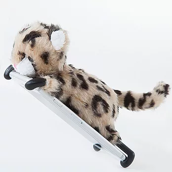 SIMASIMA MYUMYU 花豹(黑)|絨毛寵物 iPhone保護套