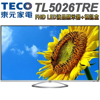 TECO東元 50型FHD LED液晶顯示器+視訊盒(TL5026TRE)*送7-11禮券500元