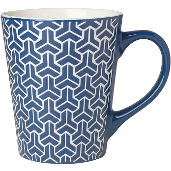 《NOW》雕紋馬克杯(深藍375ml)