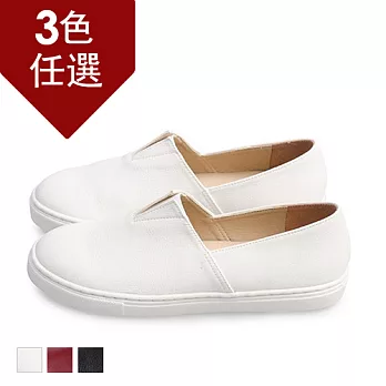 FUFA MIT 圓頭皮質懶人鞋(FO01) -共三色 23米