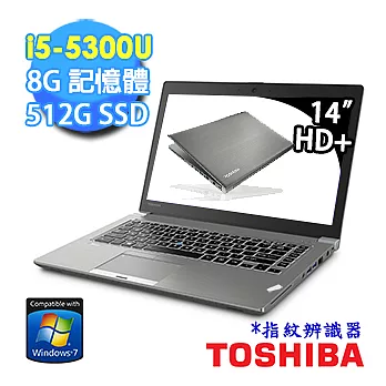 【TOSHIBA】 Z40-B-01000C 14吋超輕薄筆電 (i5-5300U/8G/2G獨/512G SSD/Win7 Pro)
