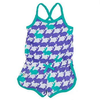 Hatley -連身短褲-紫色小兔2 (89CM)紫