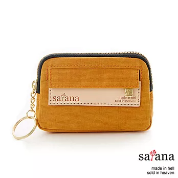 satana - 輕巧拉鍊鑰匙包/零錢包 - 黃玉色