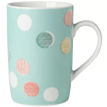 《DANICA》單柄馬克杯(粉點藍)