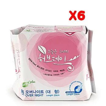 【UFT】韓風草本假期衛生棉《夜用型》6包組