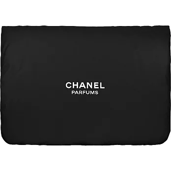 CHANEL 香奈兒 黑色PARFUMS磁扣空氣收納包