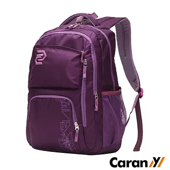 CARANY 卡拉羊 27L 大容量 電腦隔層輕量後背包 書包 雙肩包 (深紫) 58-0009