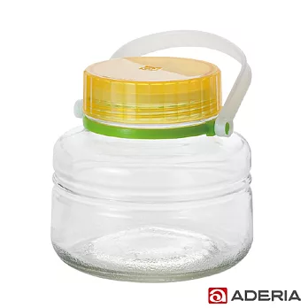 【ADERIA】日本進口醃漬玻璃罐2L(黃)