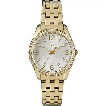 【TIMEX 】天美時 經典復刻時尚女性金色腕錶 (金 TXT2P388)
