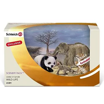 Schleich 史萊奇動物模型禮盒 野生動物組(4入)