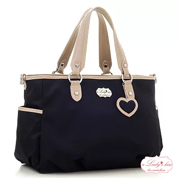 【a Lady ’s真皮】魅麗甜心三隔層南瓜二用包(優雅黑)