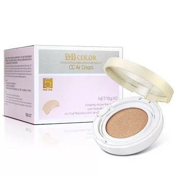 BB COLOR 氣墊粉凝霜#01-象牙白(15g+補充包15g)
