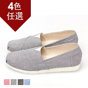 FUFA MIT 舒適休閒素面懶人鞋 (N23) - 共四色23.5灰