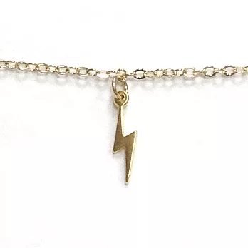 Dogeared 迷你閃電 lightning bolt力量與勇氣 金色許願手鍊 附原廠盒