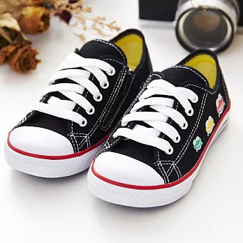 【中國強】MIT經典兒童帆布鞋B20(黑)16黑