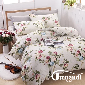 【法國Jumendi-傾城戀慕】台灣製雙人四件式特級純棉床包被套組