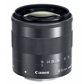 (公司貨)Canon EF-M 18-55mm F3.5-5.6 IS STM 變焦鏡頭-送TOKO濾鏡(52)+大吹球清潔組+LP1專業拭鏡筆