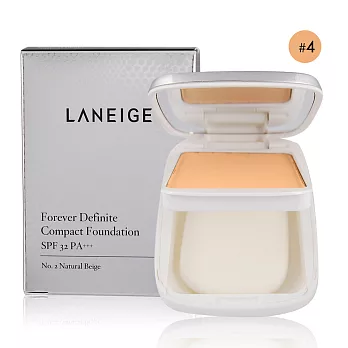LANEIGE 蘭芝 水柔光持色粉餅SPF32/PA+++(9g)#4